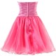 A-Line Sweetheart Beaded Short Purple Prom Evening Formal Party Dresses ED010344