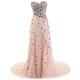 A-Line Sweetheart Long Beaded Chiffon Prom Evening Formal Party Dresses ED010353 A-Line Sweetheart Long Beaded Chiffon Prom Evening Formal Party Dresses ED010353