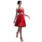 A-Line Sweetheart Short Red Beaded Prom Evening Formal Party Dresses ED010355