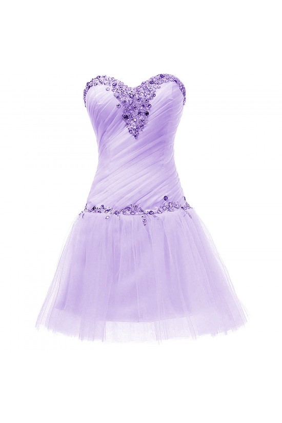 Short Sweetheart Beaded Purple Prom Evening Formal Party Dresses ED010357 Short Sweetheart Beaded Purple Prom Evening Formal Party Dresses ED010357