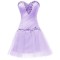 Short Sweetheart Beaded Purple Prom Evening Formal Party Dresses ED010357