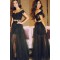 Two Pieces Off-the-Shoulder Dress Lace Appliques and Tulle Prom Evening Formal Party Dresses ED010359