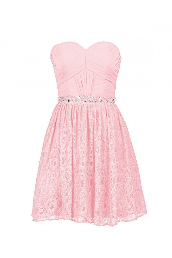 A-Line Sweetheart Beaded Chiffon and Lace Prom Evening Formal Party Dresses ED010362