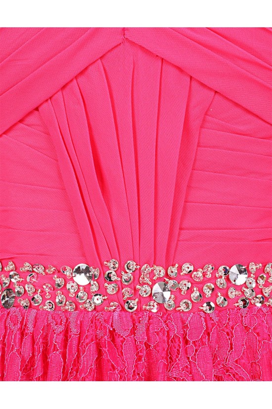 A-Line Sweetheart Beaded Chiffon and Lace Prom Evening Formal Party Dresses ED010362