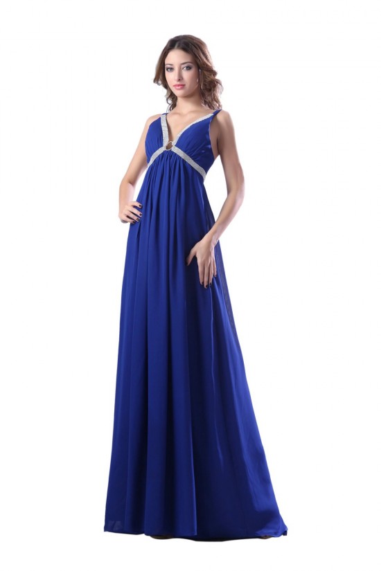 Long Blue Beaded Chiffon Prom Evening Formal Party Dresses ED010364 Long Blue Beaded Chiffon Prom Evening Formal Party Dresses ED010364