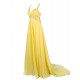 Beaded Long Yellow Chiffon Prom Evening Formal Party Dresses ED010367 Beaded Long Yellow Chiffon Prom Evening Formal Party Dresses ED010367