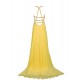 Beaded Long Yellow Chiffon Prom Evening Formal Party Dresses ED010367 Beaded Long Yellow Chiffon Prom Evening Formal Party Dresses ED010367