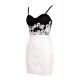 Short Black White Prom Evening Formal Party Dresses ED010368