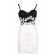 Short Black White Prom Evening Formal Party Dresses ED010368