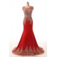 Amazing Beading Appliques Mermaid Tulle Neck Long Evening Dress ED010369 Amazing Beading Appliques Mermaid Tulle Neck Long Evening Dress ED010369