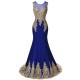 Amazing Beading Appliques Mermaid Tulle Neck Long Evening Dress ED010369 Amazing Beading Appliques Mermaid Tulle Neck Long Evening Dress ED010369
