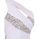 Trumpet/Mermaid One-Shoulder Beaded Long Chiffon Prom Evening Formal Party Dresses ED010373