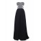 Long Black Beaded Chiffon Prom Evening Formal Party Dresses ED010375