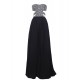 Long Black Beaded Chiffon Prom Evening Formal Party Dresses ED010375