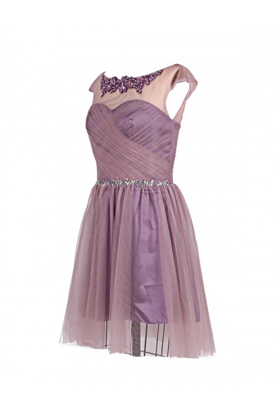 A-Line Short Beaded Prom Evening Formal Party Dresses ED010378