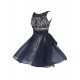 A-Line Beaded Short Prom Evening Formal Party Dresses ED010381