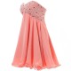 A-Line Sweetheart Short Beaded Chiffon Prom Evening Formal Party Dresses ED010383