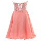 A-Line Sweetheart Short Beaded Chiffon Prom Evening Formal Party Dresses ED010383