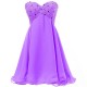 A-Line Sweetheart Short Beaded Chiffon Prom Evening Formal Party Dresses ED010383