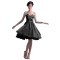 A-Line Sweetheart Beaded Short Black Prom Evening Formal Party Dresses ED010385