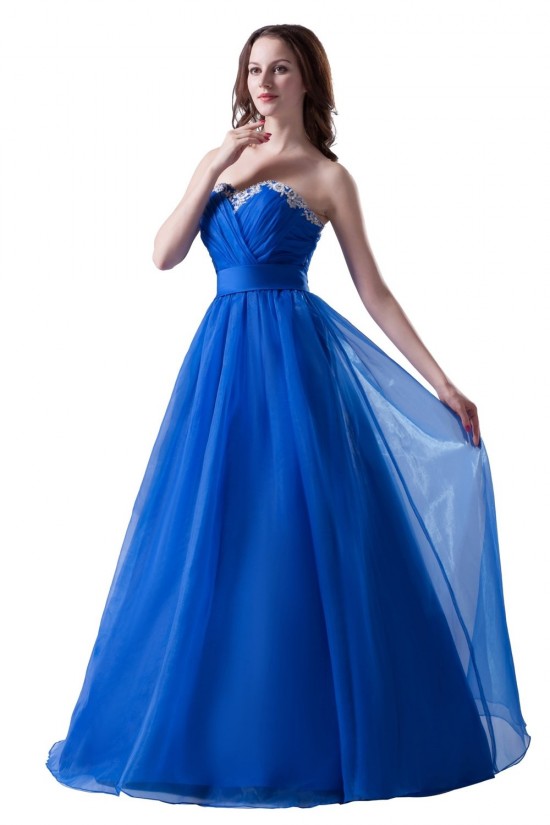 A-Line Sweetheart Long Blue Prom Evening Formal Party Dresses ED010386 A-Line Sweetheart Long Blue Prom Evening Formal Party Dresses ED010386