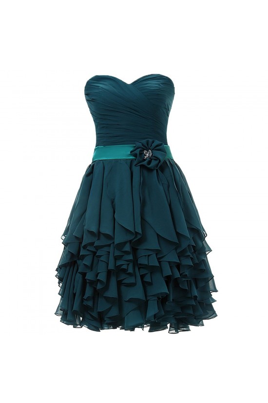 A-Line Sweetheart Short Chiffon Prom Evening Formal Party Dresses ED010389 A-Line Sweetheart Short Chiffon Prom Evening Formal Party Dresses ED010389