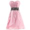 A-Line Sweetheart Beaded Short Pink Prom Evening Formal Party Dresses ED010391