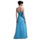 A-Line Sweetheart Beaded Long Blue Prom Evening Formal Party Dresses ED010393