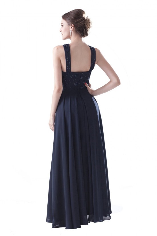A-Line Long Navy Blue Chiffon and Lace Beaded Prom Evening Formal Party Dresses ED010401 A-Line Long Navy Blue Chiffon and Lace Beaded Prom Evening Formal Party Dresses ED010401
