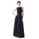 A-Line Long Navy Blue Chiffon and Lace Beaded Prom Evening Formal Party Dresses ED010401 A-Line Long Navy Blue Chiffon and Lace Beaded Prom Evening Formal Party Dresses ED010401