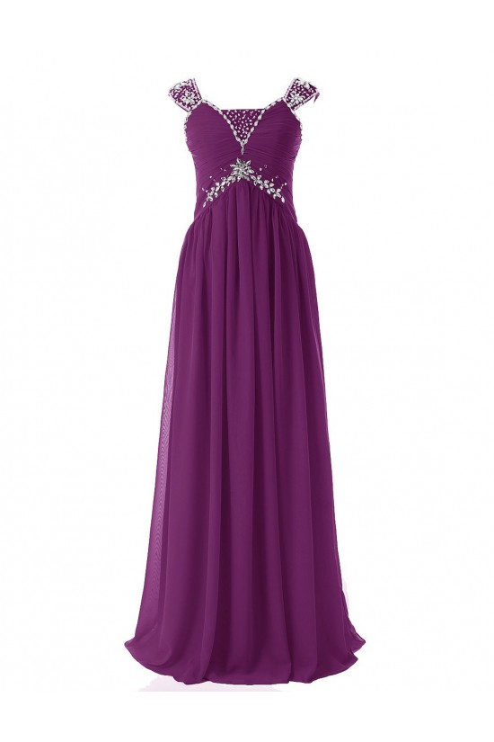 Sheath/Column Beaded Long Purple Chiffon Prom Evening Formal Party Dresses ED010412 Sheath/Column Beaded Long Purple Chiffon Prom Evening Formal Party Dresses ED010412