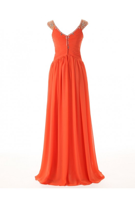 Sheath/Column Beaded Long Yellow Chiffon Prom Evening Formal Party Dresses ED010413 Sheath/Column Beaded Long Yellow Chiffon Prom Evening Formal Party Dresses ED010413