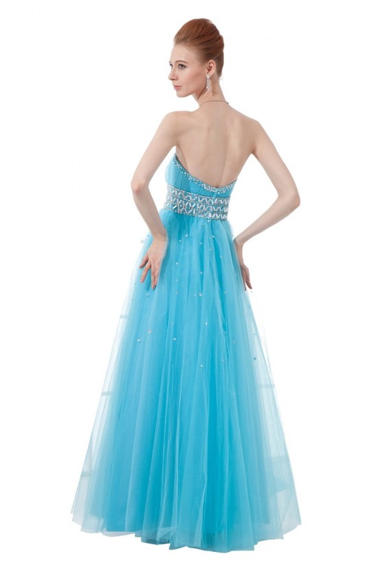 A-Line Sweetheart Beaded Long Black Tulle Prom Evening Formal Party Dresses ED010417 A-Line Sweetheart Beaded Long Black Tulle Prom Evening Formal Party Dresses ED010417