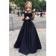 A-Line Two Pieces Long Sleeves Lace Black Prom Evening Formal Party Dresses ED010427 A-Line Two Pieces Long Sleeves Lace Black Prom Evening Formal Party Dresses ED010427