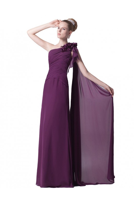 A-Line One-Shoulder Long Purple Chiffon Prom Evening Formal Party Dresses ED010429 A-Line One-Shoulder Long Purple Chiffon Prom Evening Formal Party Dresses ED010429