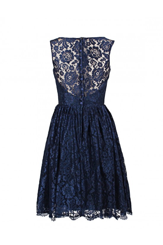 Short Navy Blue Lace Prom Evening Formal Party Dresses ED010432 Short Navy Blue Lace Prom Evening Formal Party Dresses ED010432