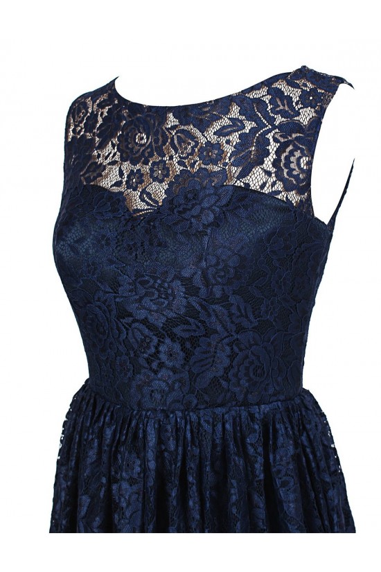 Short Navy Blue Lace Prom Evening Formal Party Dresses ED010432 Short Navy Blue Lace Prom Evening Formal Party Dresses ED010432