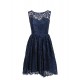 Short Navy Blue Lace Prom Evening Formal Party Dresses ED010432 Short Navy Blue Lace Prom Evening Formal Party Dresses ED010432