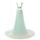 A-Line V-Neck Beaded Long Chiffon Prom Evening Formal Party Dresses ED010435 A-Line V-Neck Beaded Long Chiffon Prom Evening Formal Party Dresses ED010435