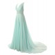 A-Line V-Neck Beaded Long Chiffon Prom Evening Formal Party Dresses ED010435 A-Line V-Neck Beaded Long Chiffon Prom Evening Formal Party Dresses ED010435