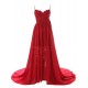 A-Line Spaghetti Strap Long Red Chiffon and Lace Prom Evening Formal Party Dresses ED010436 A-Line Spaghetti Strap Long Red Chiffon and Lace Prom Evening Formal Party Dresses ED010436