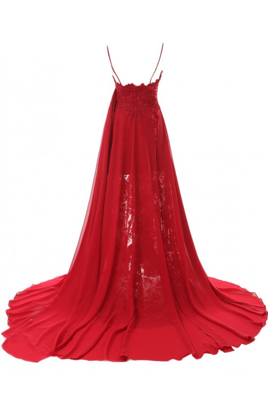 A-Line Spaghetti Strap Long Blue Chiffon and Lace Prom Evening Formal Party Dresses ED010438 A-Line Spaghetti Strap Long Blue Chiffon and Lace Prom Evening Formal Party Dresses ED010438