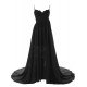 A-Line Spaghetti Strap Long Blue Chiffon and Lace Prom Evening Formal Party Dresses ED010438 A-Line Spaghetti Strap Long Blue Chiffon and Lace Prom Evening Formal Party Dresses ED010438