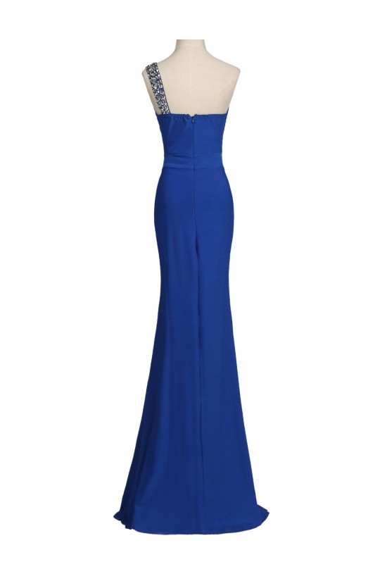 Trumpet/Mermaid One-Shoulder Beaded Long Black Prom Evening Formal Party Dresses ED010452 Trumpet/Mermaid One-Shoulder Beaded Long Black Prom Evening Formal Party Dresses ED010452