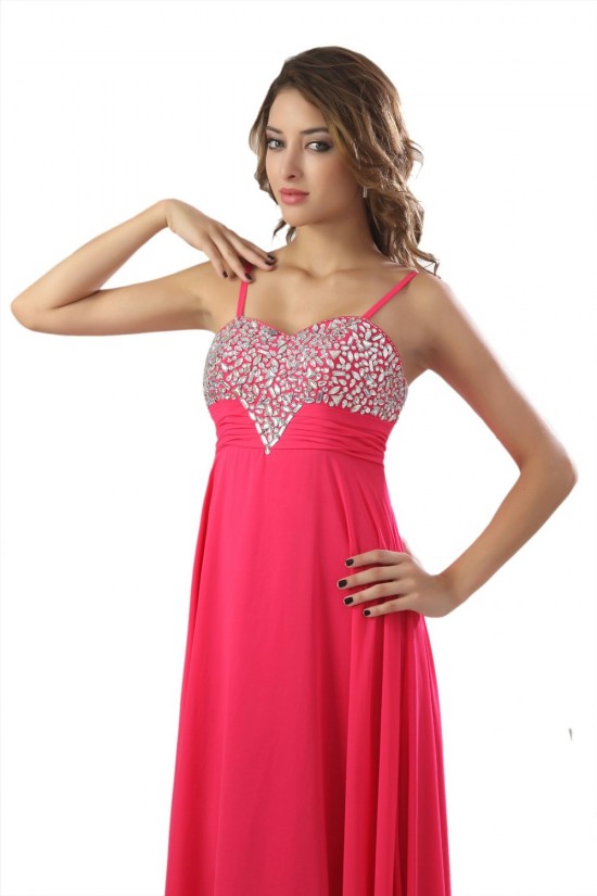 A-Line Spaghetti Strap Beaded Chiffon Prom Evening Formal Party Dresses ED010455 A-Line Spaghetti Strap Beaded Chiffon Prom Evening Formal Party Dresses ED010455