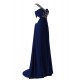 A-Line One-Shoulder Long Blue Beaded Chiffon Prom Evening Formal Party Dresses ED010462 A-Line One-Shoulder Long Blue Beaded Chiffon Prom Evening Formal Party Dresses ED010462