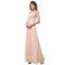 A-Line One-Shoulder Beaded Long Chiffon Prom Evening Formal Party Dresses ED010465