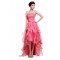 High Low Strapless Beaded Pink Prom Evening Formal Party Dresses ED010468