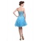 A-Line Strapless Beaded Short Blue Prom Evening Formal Party Dresses ED010476 A-Line Strapless Beaded Short Blue Prom Evening Formal Party Dresses ED010476