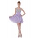 A-Line Beaded Short Chiffon Prom Evening Formal Party Dresses ED010478